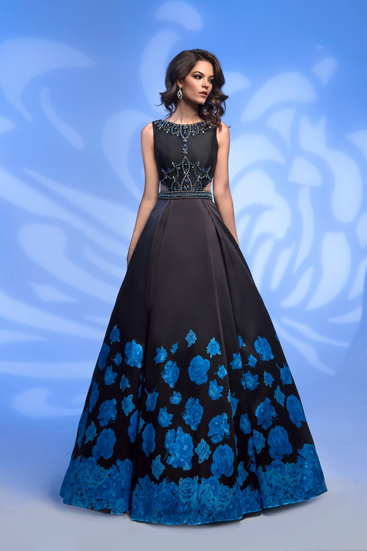 Вечернее платье Арт.31098 Black Blue