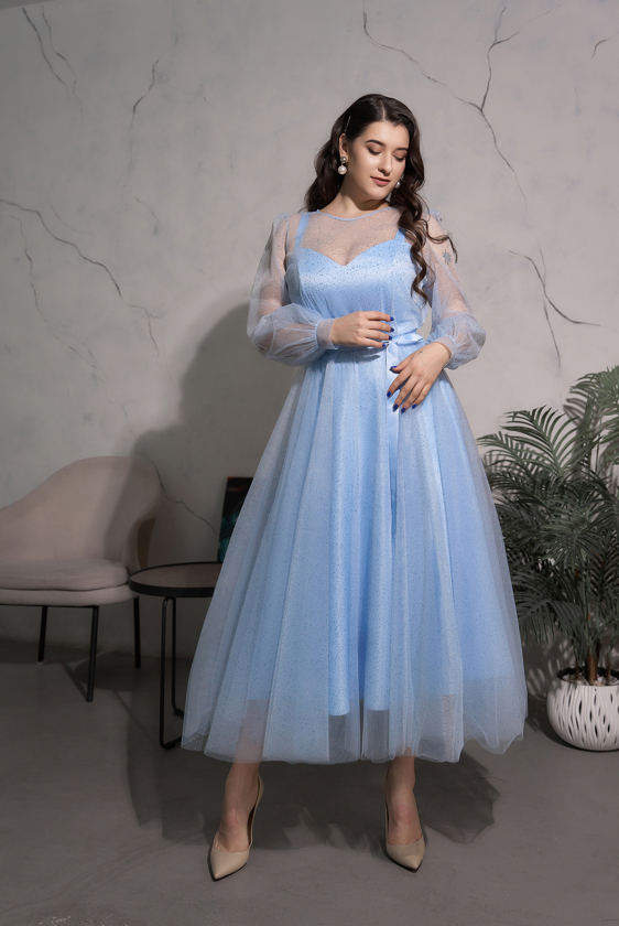 Вечернее платье арт. 309-02-1-blue