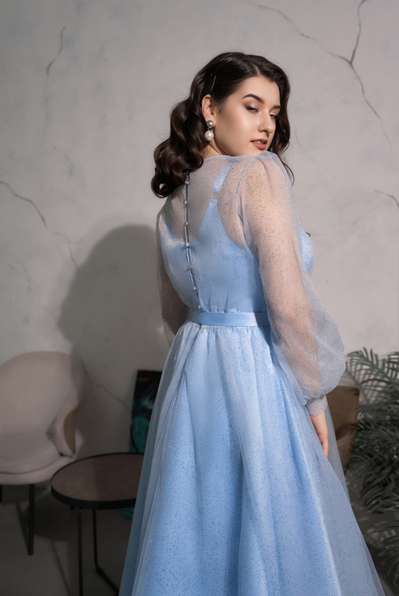Вечернее платье арт. 309-02-1-blue