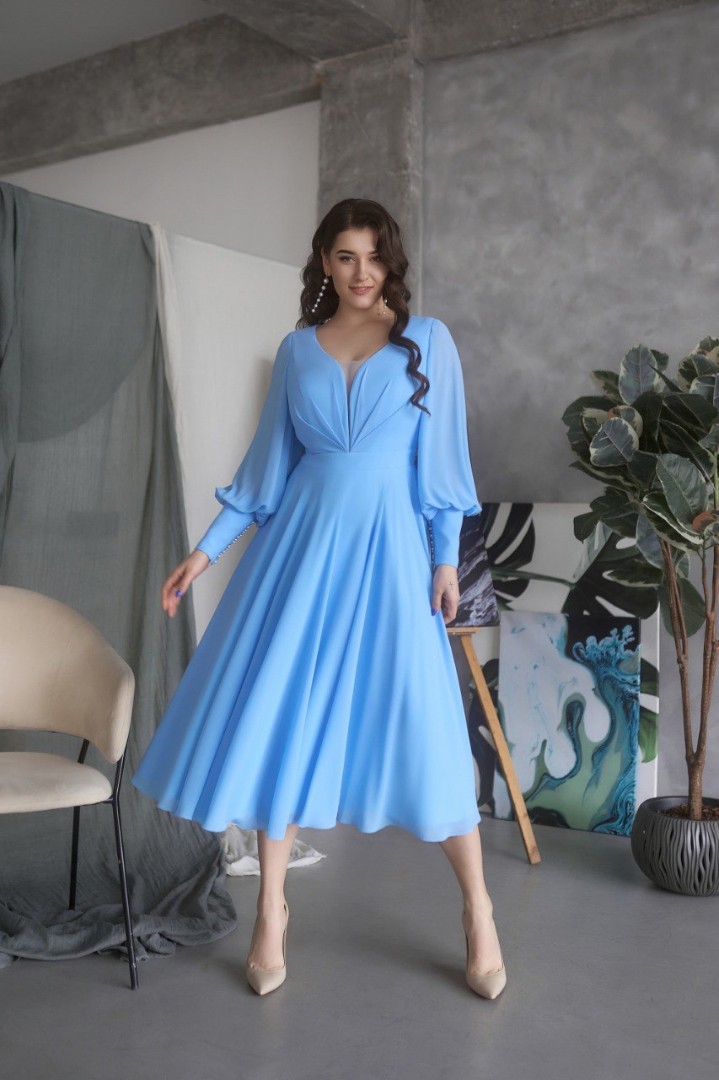 Вечернее платье 356-16-1xl-blue
