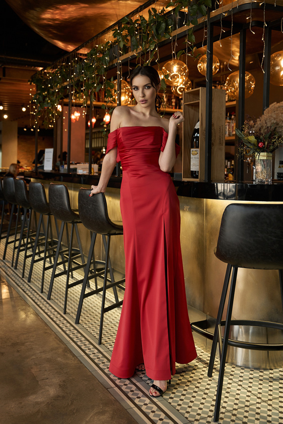 Вечернее платье 329-02-red