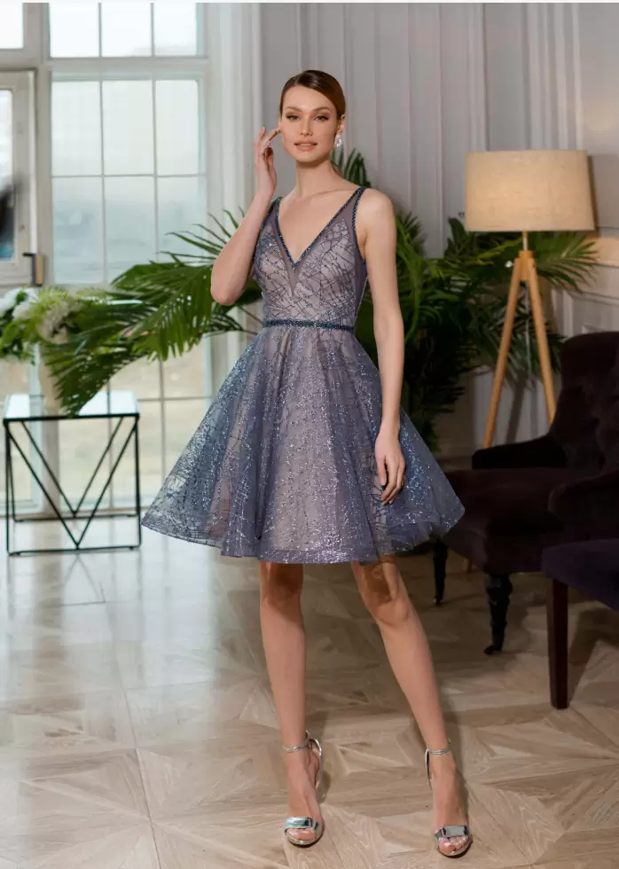Вечернее платье Арт.73750-blue-grey