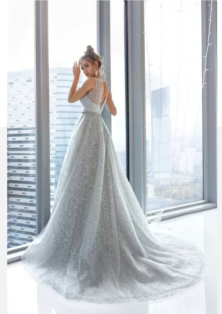 Вечернее платье Арт. 3244D-silver