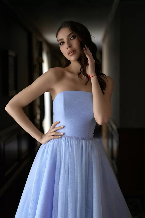 Вечернее платье 367-06-blue
