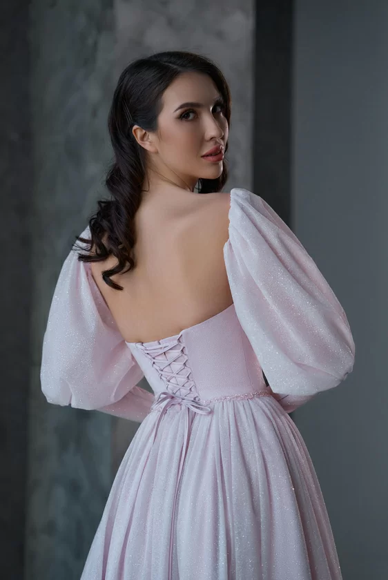 1-Вечернее платье 367-06-pink