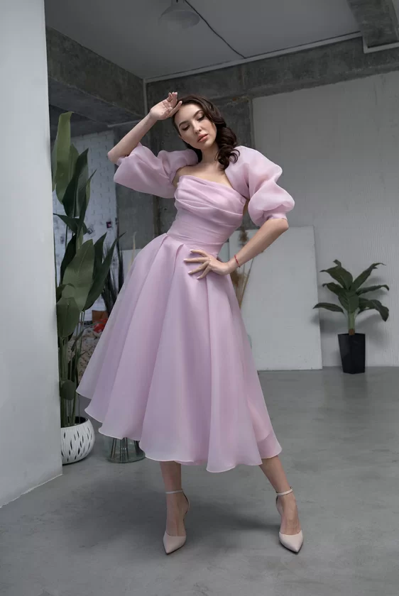 Вечернее платье 369-02-1-pink