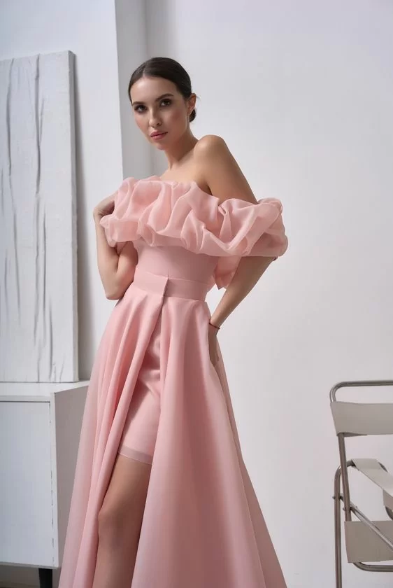 1-Вечернее платье 351-12-pink