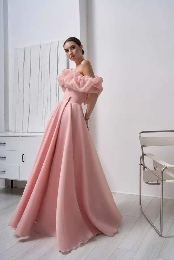 1-Вечернее платье 351-12-pink