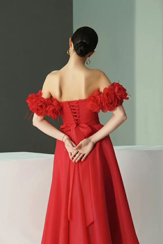 Вечернее платье 455-03-red